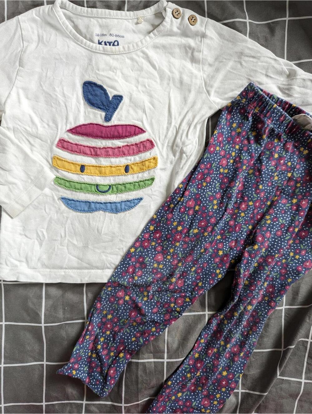 Kite Rainbow Apple Top and Leggings Outfit